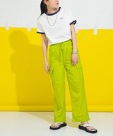 ロゴ刺繍リンガーTシャツ