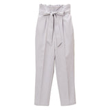 ウエストリボンタックパンツ