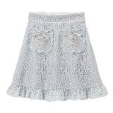 レースアップポケットレーススカート