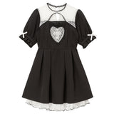 【新春セール】闇十字架ハートドットワンピース