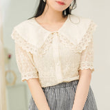 レースセーラーブラウス