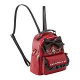 【新春セール】リボンチェーンフリルハートスタッズリュック