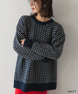 バーズアイニットプルオーバー