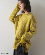 バーズアイニットプルオーバー