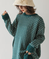 バーズアイニットプルオーバー