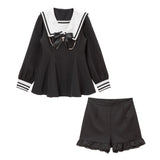 闇セーラーチェーンリボンセットアップ