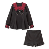 闇セーラーチェーンリボンセットアップ