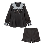 闇セーラーチェーンリボンセットアップ