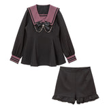 闇セーラーチェーンリボンセットアップ