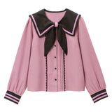 スカーフデザインセーラーブラウス