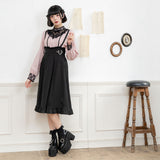 サイドキラキラハートバックルサススカート