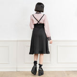 サイドキラキラハートバックルサススカート