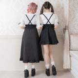 サイドキラキラハートバックルサススカート