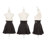 サイドキラキラハートバックルサススカート