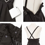 サイドキラキラハートバックルサススカート