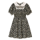 シアーヨーク丸襟ワンピース