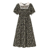 シアーヨーク丸襟ワンピース