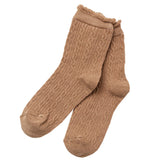 【メール便】ケーブル編みショートソックス