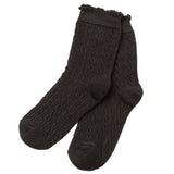 【メール便】ケーブル編みショートソックス