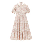 クロスホルターティアードワンピース