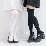 【メール便】シンプルニーハイソックス