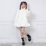 うさ耳レースアップリボンファーコート