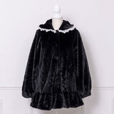 うさ耳レースアップリボンファーコート