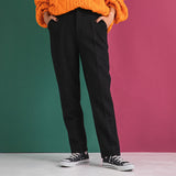 キルティングテーパードセンタープレスパンツ