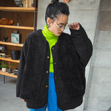 ファーベスト付きキルティングコート