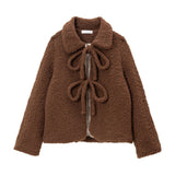 テディダブルリボンボアジャケット