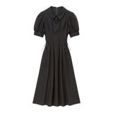 サイドレースアップパフワンピース