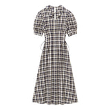 サイドレースアップパフワンピース