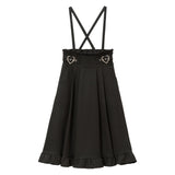 サイドキラキラハートバックルスカート