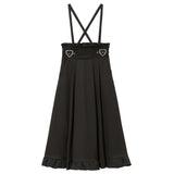 サイドキラキラハートバックルスカート