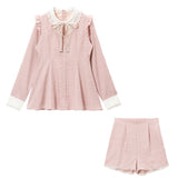 【Tiny】胸元開き角襟セットアップ