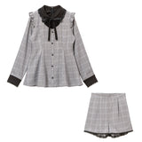 【Tiny】胸元開き角襟セットアップ