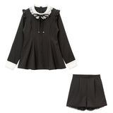 【Tiny】胸元開き角襟セットアップ