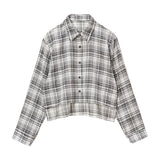 【メール便】シアーチェックショートシャツ