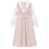 お茶会フリルリボンワンピース