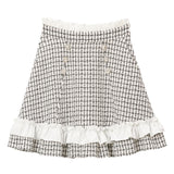 ハートビジューツイードスカート