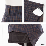 アソートチェック柄台形スカート