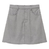 アソートチェック柄台形スカート