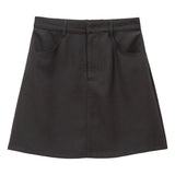 アソートチェック柄台形スカート