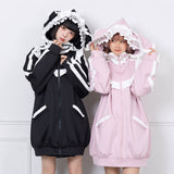 はしごレースフリルうさ耳ジャージ