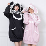 はしごレースフリルうさ耳ジャージ