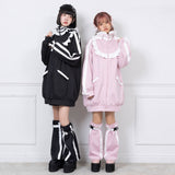 はしごレースフリルうさ耳ジャージ