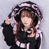 はしごレースフリルうさ耳ジャージ