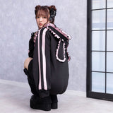 はしごレースフリルうさ耳ジャージ