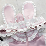 はしごレースフリルうさ耳ジャージ