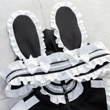 はしごレースフリルうさ耳ジャージ